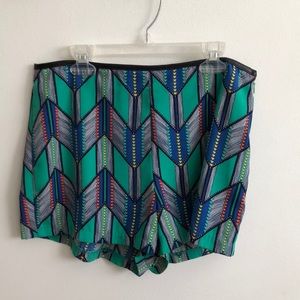 Tribal patterned shorts